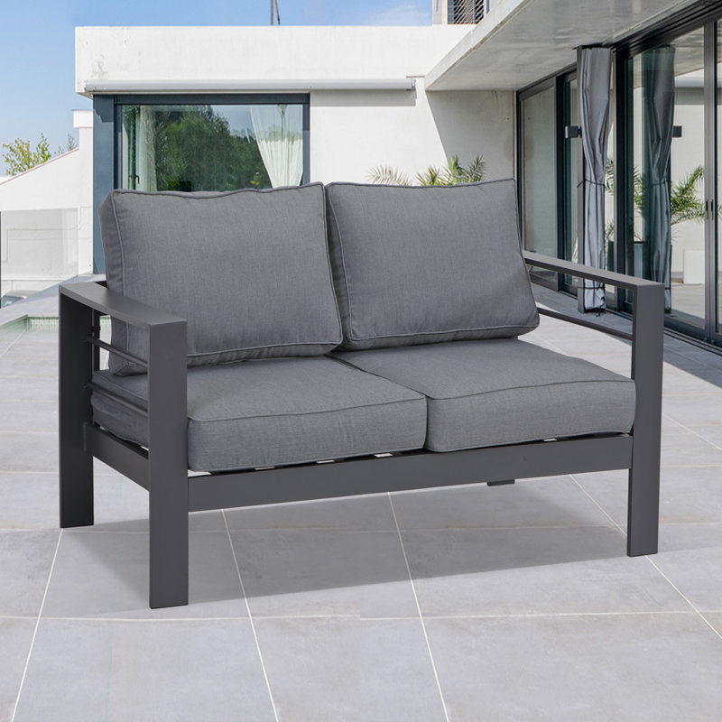 Green4ever Outdoor Aluminum Loveseat & Reviews Wayfair